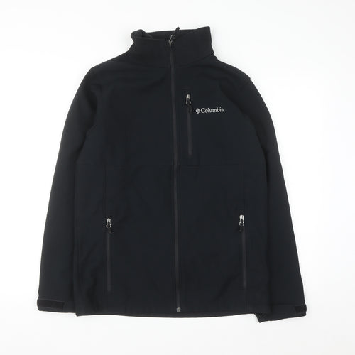 Columbia Men's Black Softshell Full Zip Jacket Size S