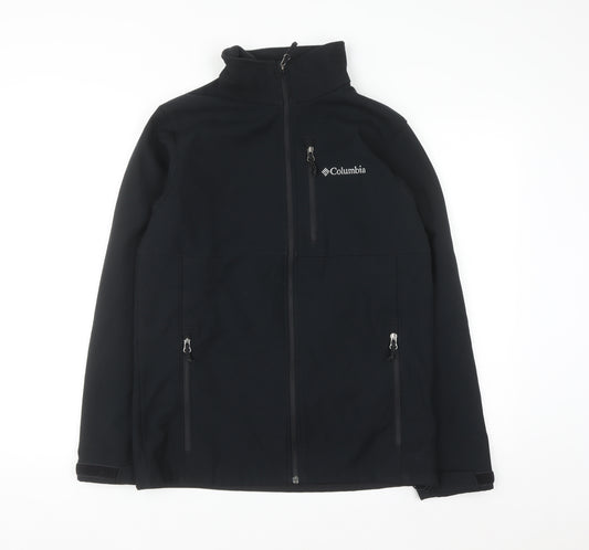Columbia Men's Black Softshell Full Zip Jacket Size S