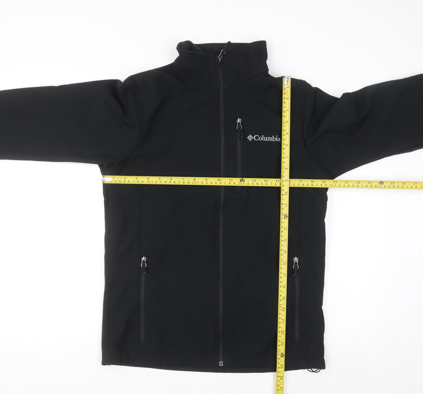Columbia Men's Black Softshell Full Zip Jacket Size S