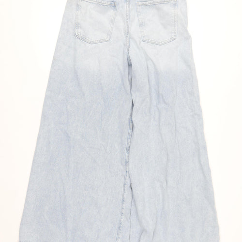Marks and Spencer Womens Blue Wide-Leg Jeans Size 12