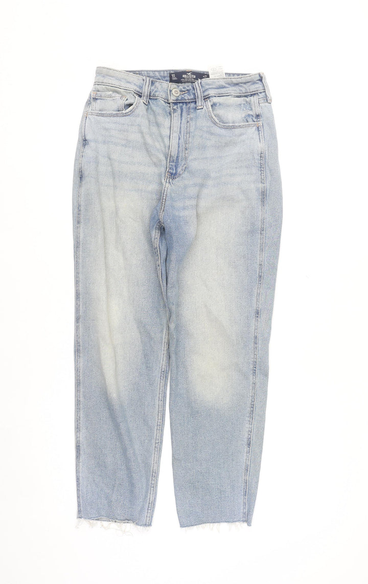 Hollister Womens Blue Mom Jeans Size 5S High Rise Denim