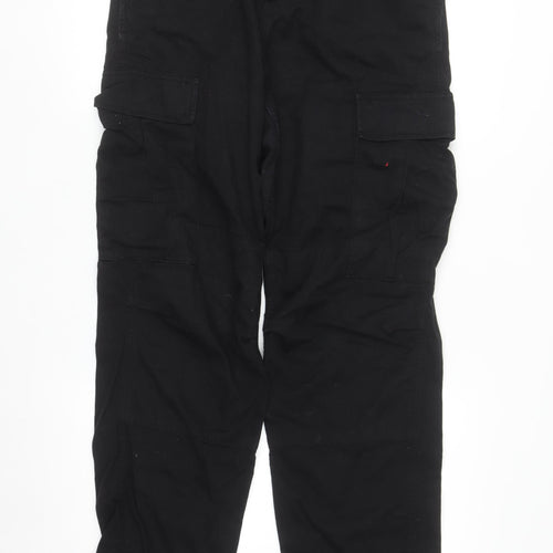 Carhartt Men's Black Regular Cargo Work Trousers 32W 32L