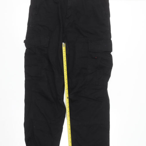 Carhartt Men's Black Regular Cargo Work Trousers 32W 32L
