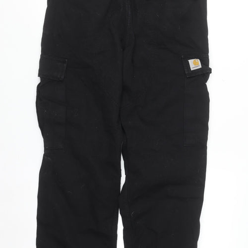 Carhartt Men's Black Regular Cargo Work Trousers 32W 32L