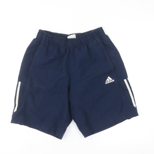 Adidas Mens Navy Blue Sport Essentials Climalite Athletic Shorts Size S