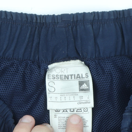 Adidas Mens Navy Blue Sport Essentials Climalite Athletic Shorts Size S