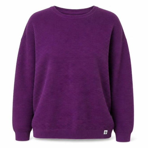 TOG24 Women's Purple Cotton Crew Neck Jumper Size 18