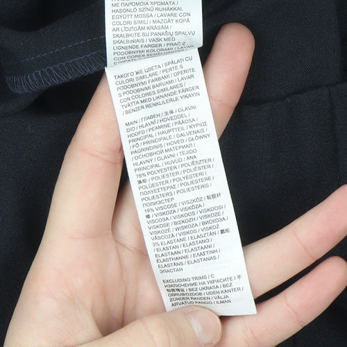 Julipa Women's Black Pull On Straight Leg Comfort Trousers Size 20