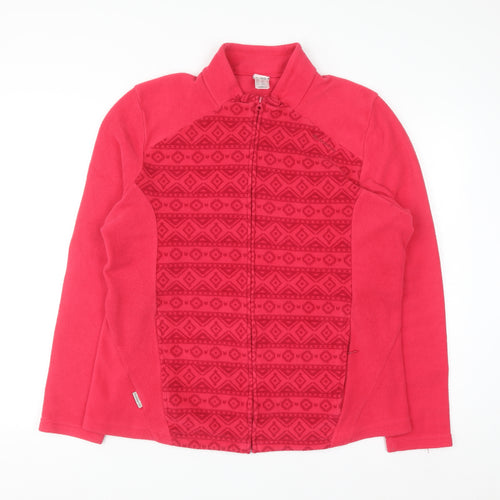 Oxylane Women’s Pink Full Zip Fleece Sweatshirt Size 2XL