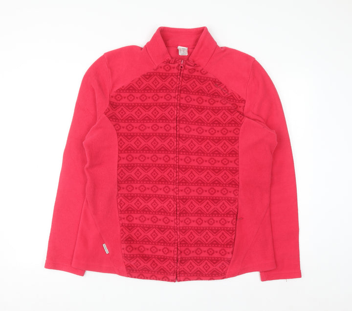 Oxylane Women’s Pink Full Zip Fleece Sweatshirt Size 2XL