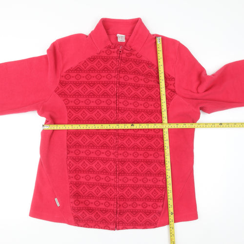 Oxylane Women’s Pink Full Zip Fleece Sweatshirt Size 2XL