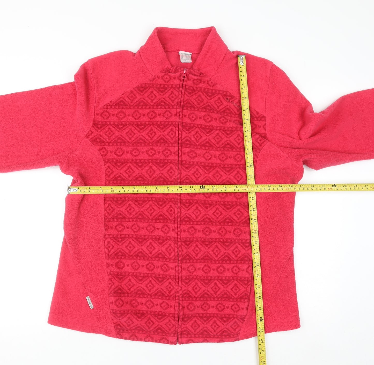 Oxylane Women’s Pink Full Zip Fleece Sweatshirt Size 2XL