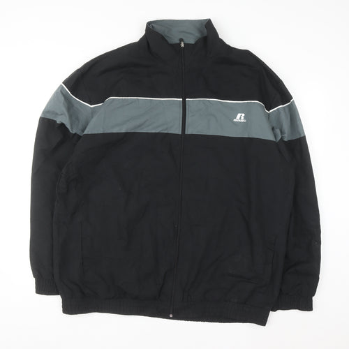 Russell Athletic Men's Black XL Windbreaker Jacket