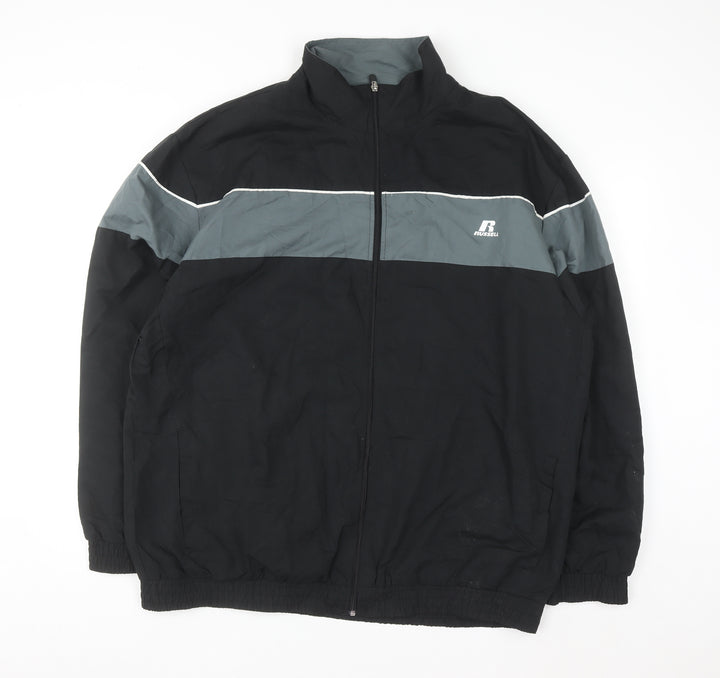 Russell Athletic Men's Black XL Windbreaker Jacket