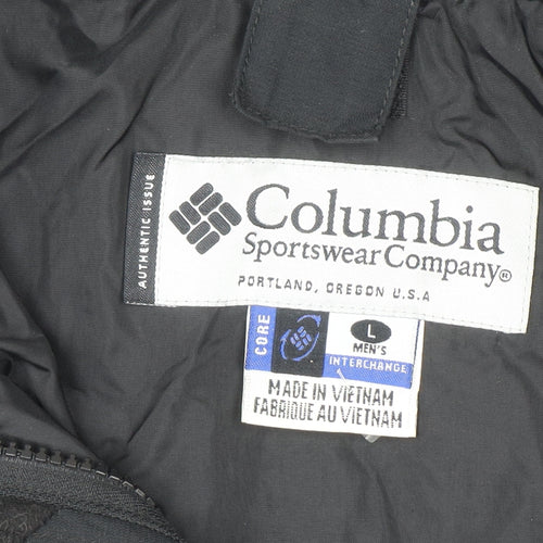 Columbia Men's Black L 3-in-1 Waterproof Hooded Jacket