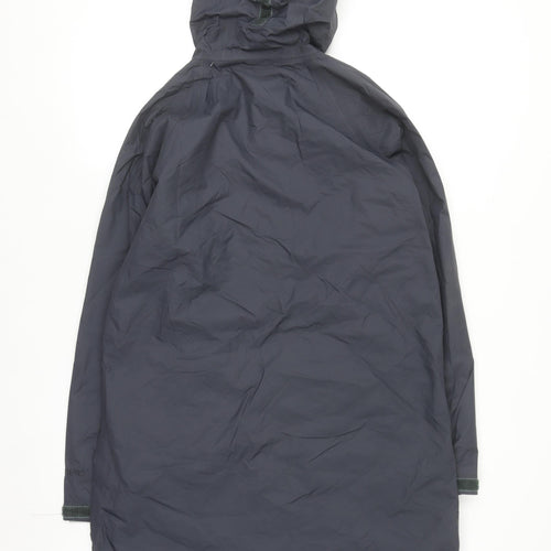 L.L.Bean Women’s Grey Long Hooded Waterproof Rain Coat Size M