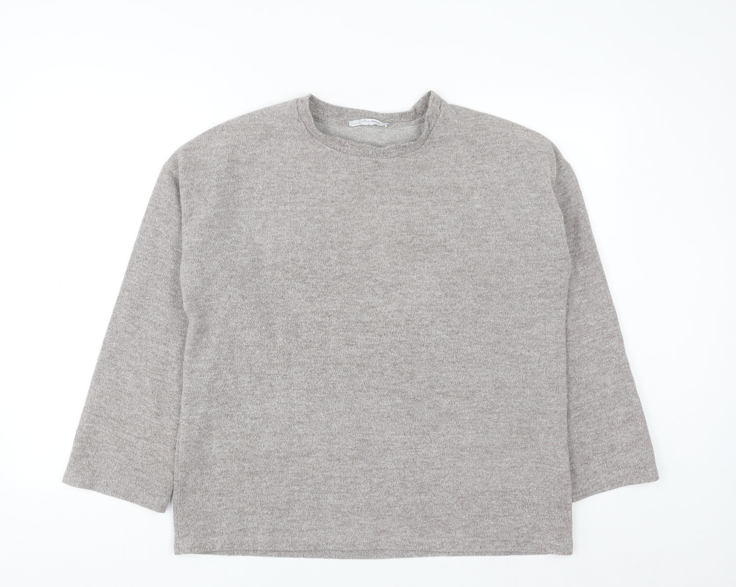 Zara Trafaluc Unisex Beige Knit Pullover Sweatshirt M