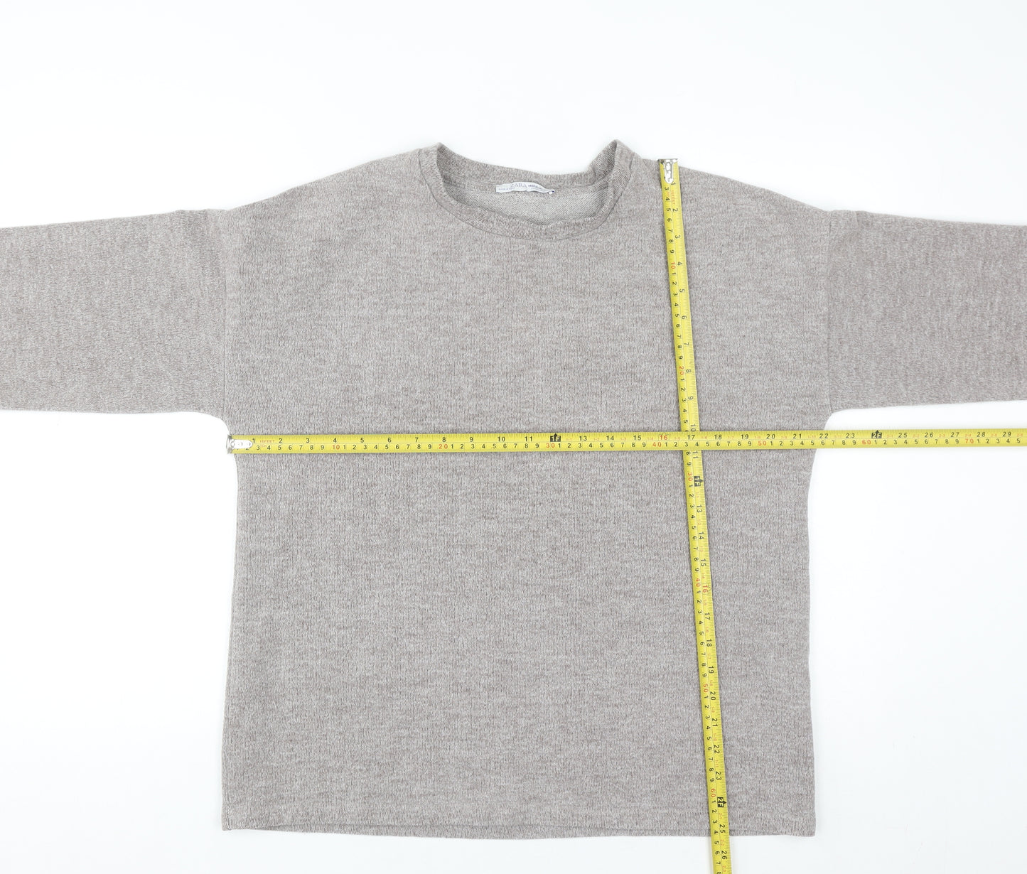 Zara Trafaluc Unisex Beige Knit Pullover Sweatshirt M