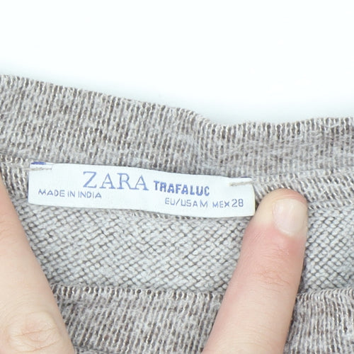 Zara Trafaluc Unisex Beige Knit Pullover Sweatshirt M