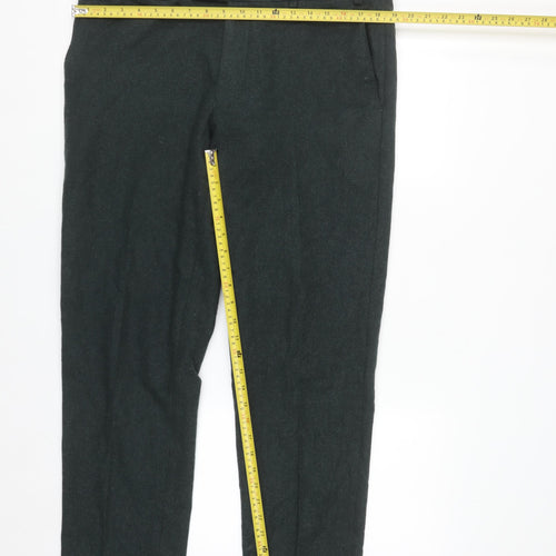 Marks and Spencer Men's Green Wool Blend Tailored Dress Trousers 36S