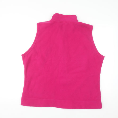 EWM Womens Pink Fleece Waistcoat Bodywarmer Size 22 Plus