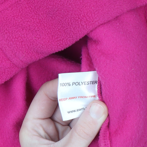 EWM Womens Pink Fleece Waistcoat Bodywarmer Size 22 Plus