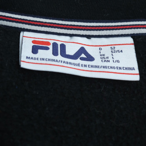 Fila Men's Blue 1/4 Zip Pullover Sweatshirt L Regular Fit