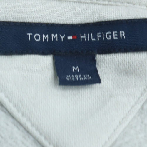 Tommy Hilfiger Men's White Logo Pullover Sweatshirt Size M