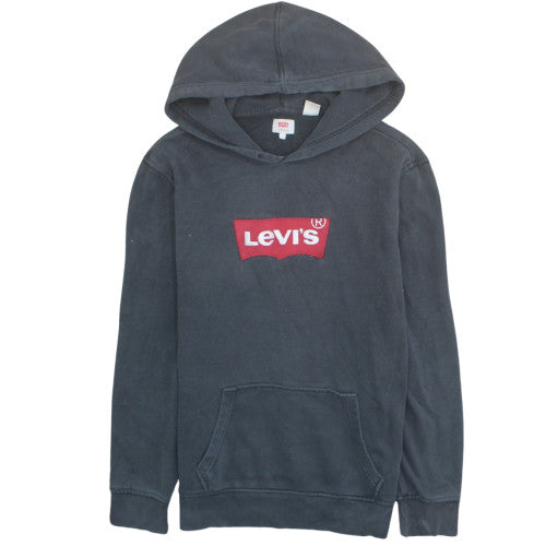Levi's Men's Black Large Pullover Hoodie with Logo Graphic