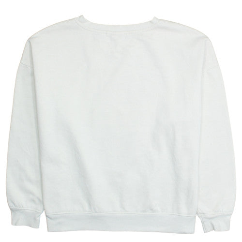Disney Women White Mickey Mouse XL Pullover Sweatshirt