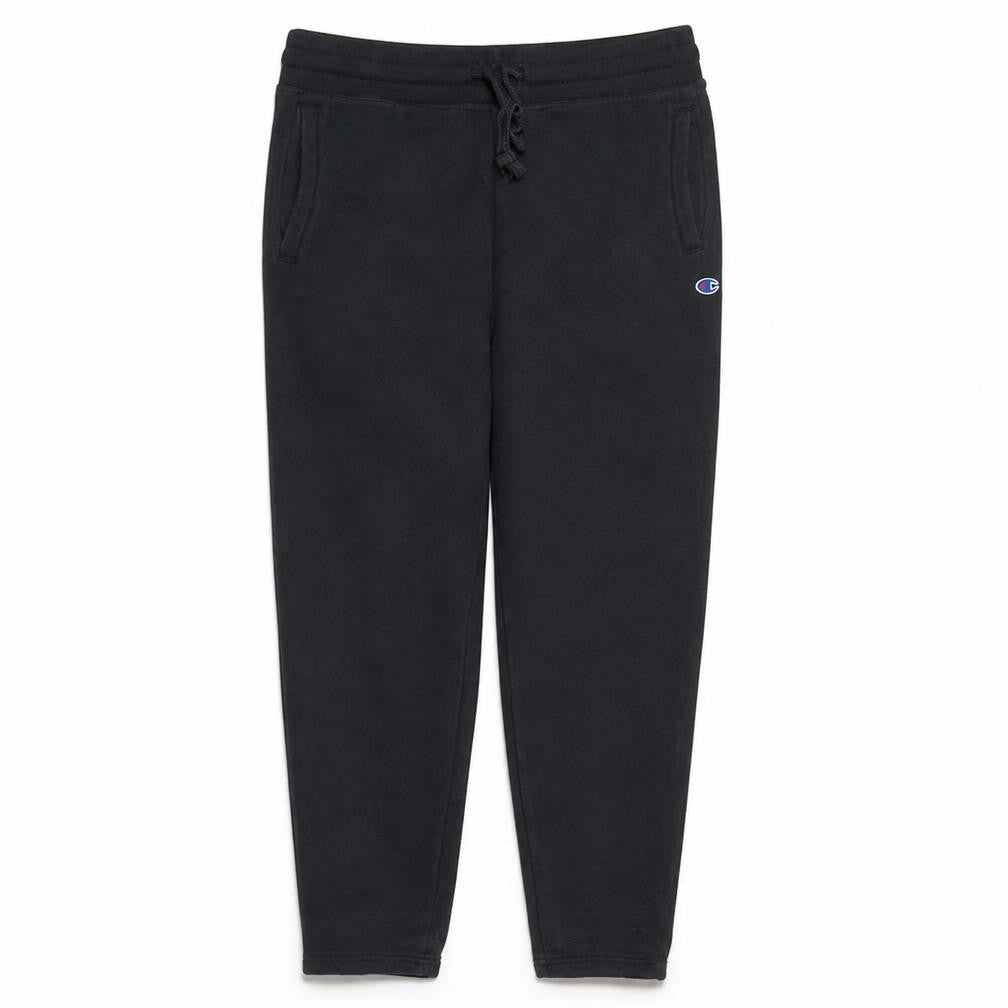 Champion Men’s Black Fleece Jogger Trousers Size L Regular Fit