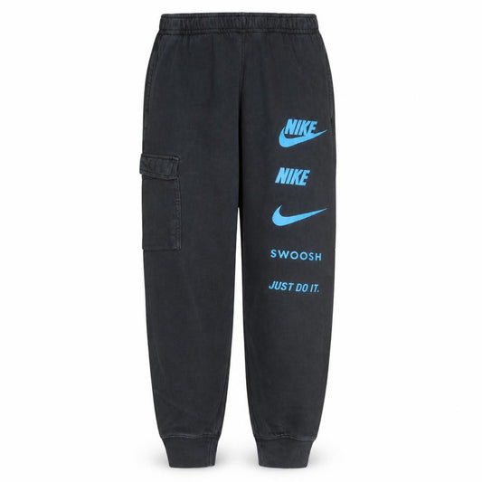 Front view of Nike Men’s Black Jogger Trousers M Fleece Comfort Tapered Fit