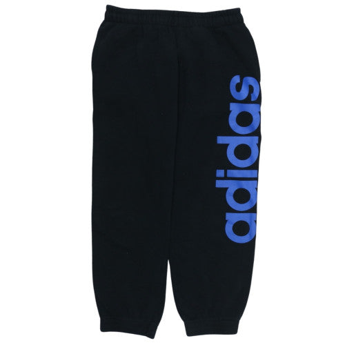 Adidas Men’s Black Jogger Sweatpants L Fleece Activewear Trousers