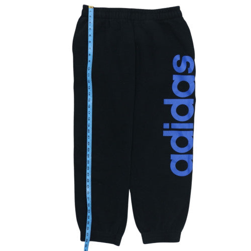Adidas Men’s Black Jogger Sweatpants L Fleece Activewear Trousers