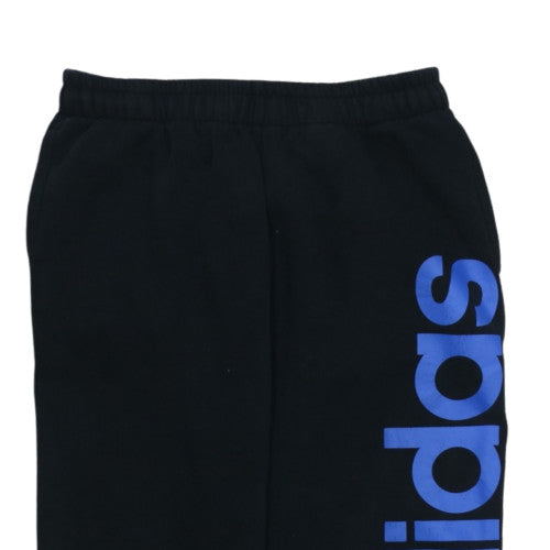 Adidas Men’s Black Jogger Sweatpants L Fleece Activewear Trousers