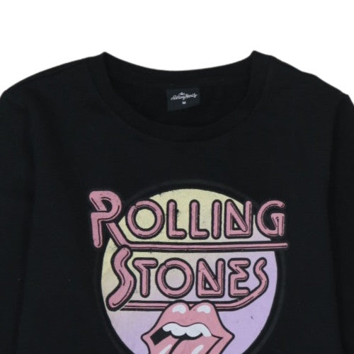 The Rolling Stones Womens Black Medium Pullover Sweatshirt