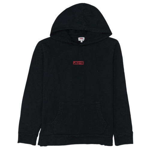 Levi's Men's Black Pullover Hoodie L Logo Fleece Sweatshirt