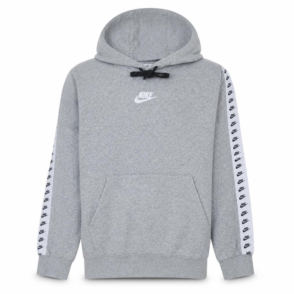 Nike Men's Grey Pullover Hoodie Small Logo Sports Fleece