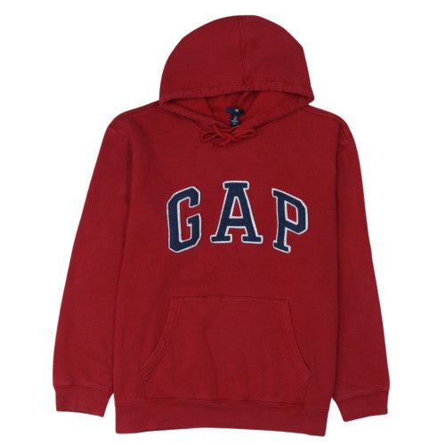 GAP Men's Red XL Pullover Hoodie Fleece Logo Sweatshirt