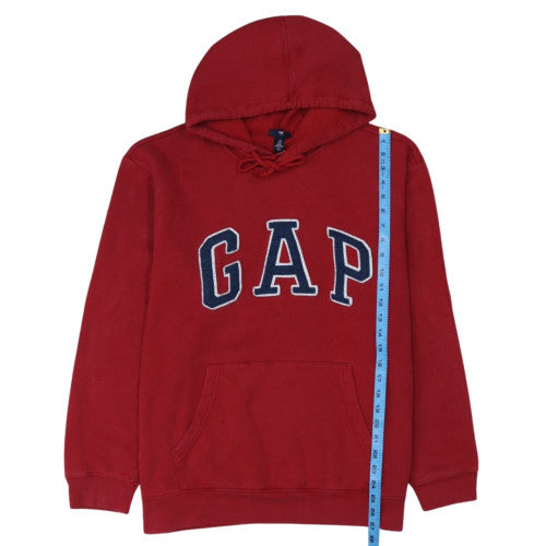 GAP Men's Red XL Pullover Hoodie Fleece Logo Sweatshirt