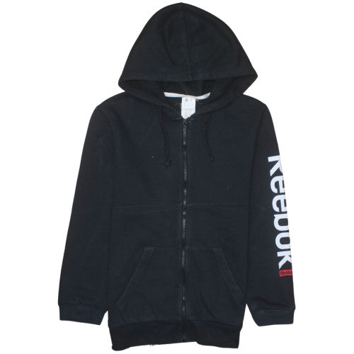 Reebok Men's Black Full Zip Hoodie Size S Sports Fleece