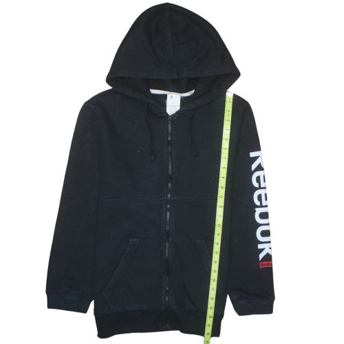 Reebok Men's Black Full Zip Hoodie Size S Sports Fleece