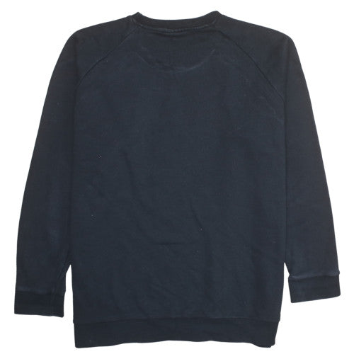 adidas Mens Black XL Pullover Sweatshirt Crew Neck Logo