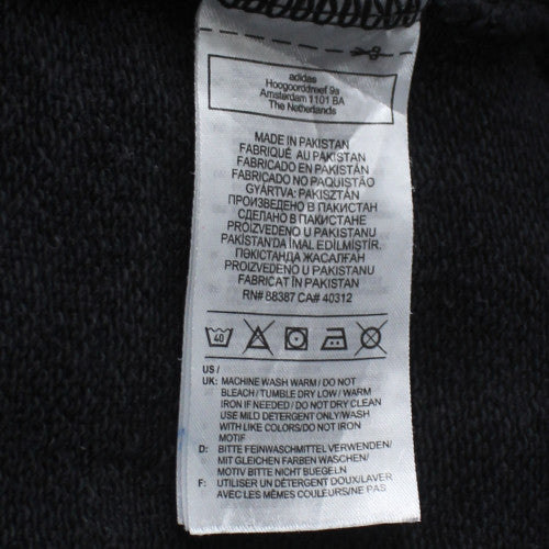 adidas Mens Black XL Pullover Sweatshirt Crew Neck Logo