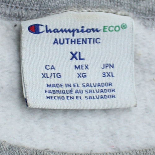 Champion Men's Grey XL Pullover Sports Sweatshirt