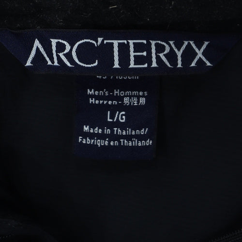 Arc'teryx Men's Black Softshell Mid-Length Jacket L Regular Fit