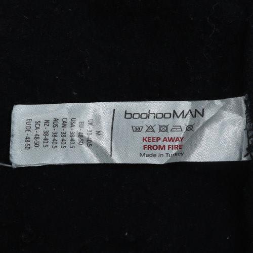 boohooMAN Men’s Black Graphic Skull Pullover Hoodie Size M