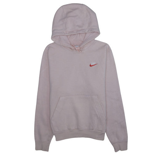 Nike Women's Pink Pullover Hoodie XS Cotton Blend Logo Casual