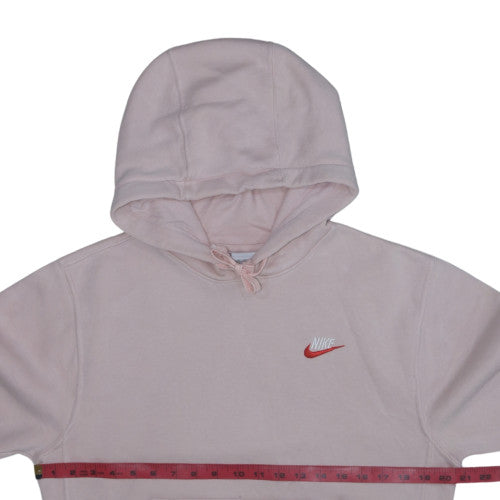 Nike Women's Pink Pullover Hoodie XS Cotton Blend Logo Casual