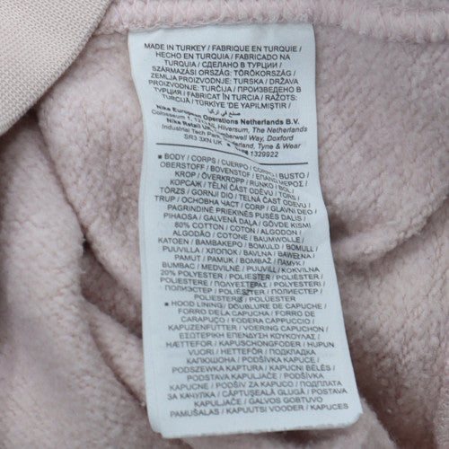 Nike Women's Pink Pullover Hoodie XS Cotton Blend Logo Casual